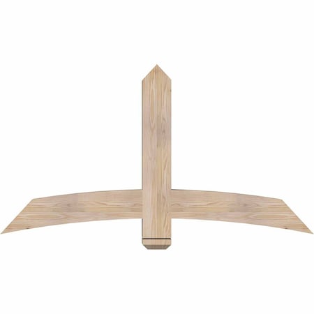 Ekena Millwork Bellingham Smooth Timber Gable Bracket, Douglas Fir, 60"W x 32"H x 5 1/2"D x 5 1/2"F, 13/12 Pitch GBW060X32X0606BEL00SDF
